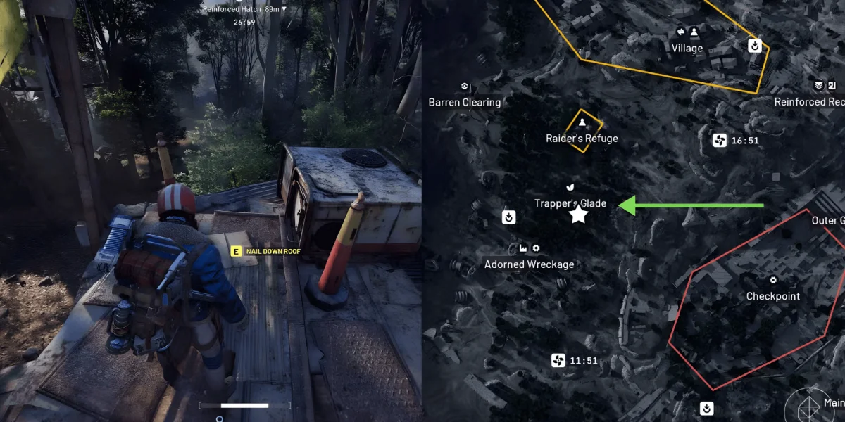 Raider Structure at Trapper's Glade