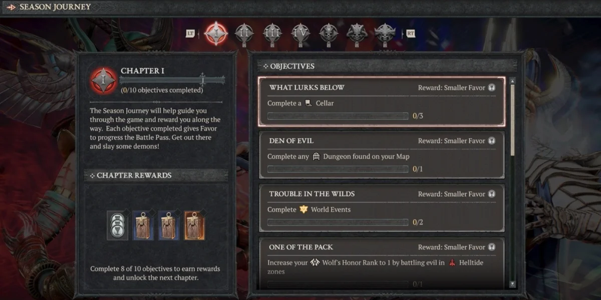 Season Journey Progression