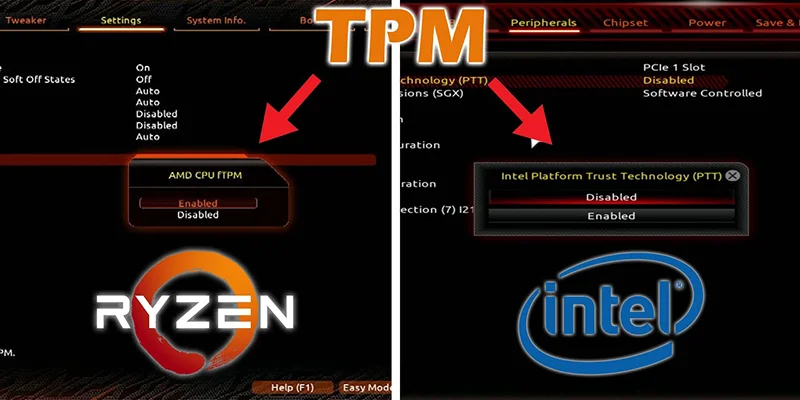 TPM Management showing ready status
