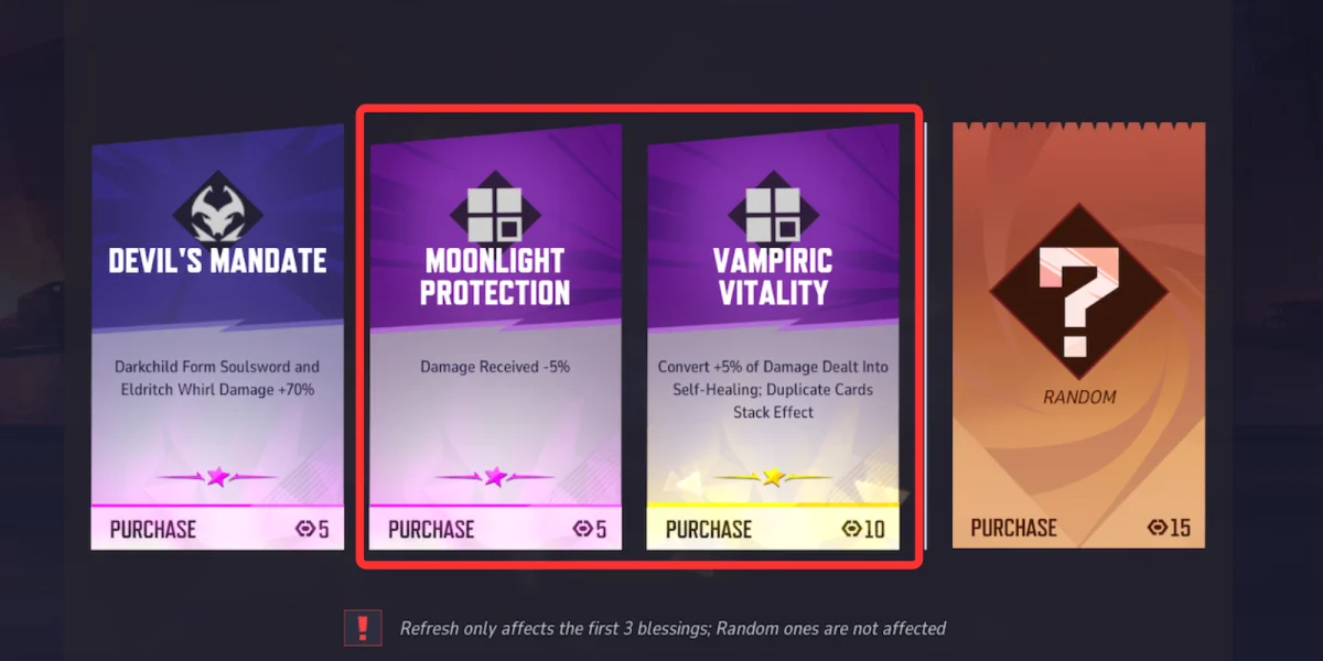 Blessing Shop Interface