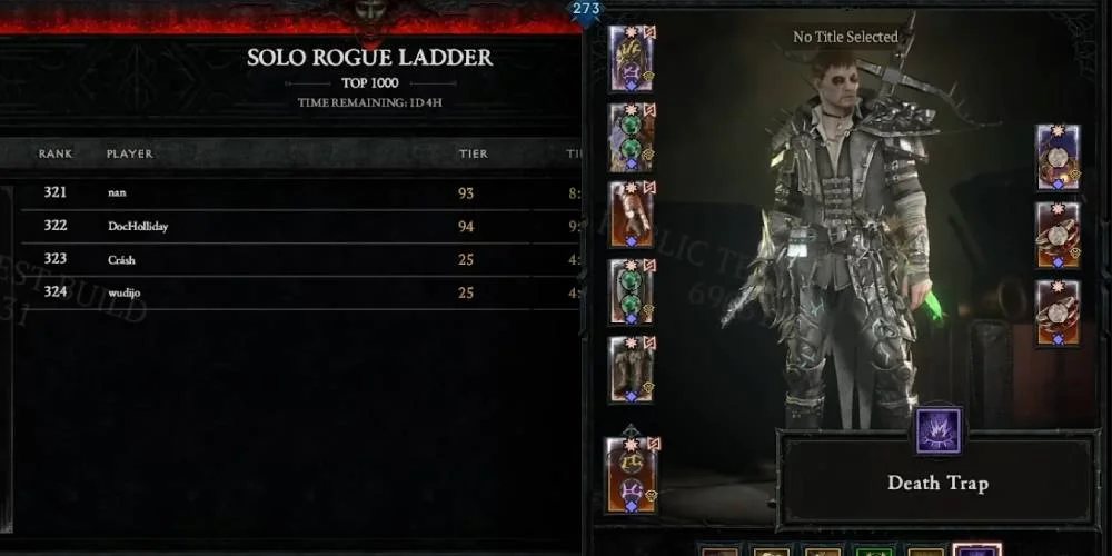 Death Trap Rogue Build