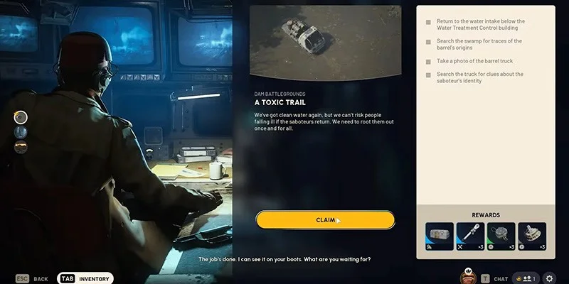 A Toxic Trail quest rewards