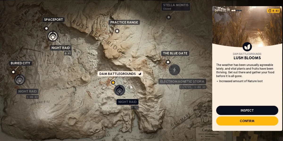 Lush Blooms event active on Arc Raiders map