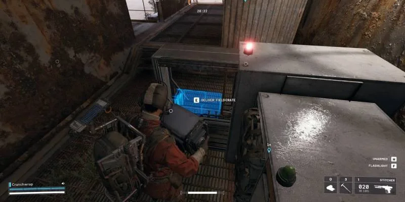 Field Depot Supply Station with blue hologram