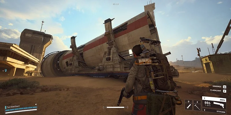 Rocket thrusters at Spaceport