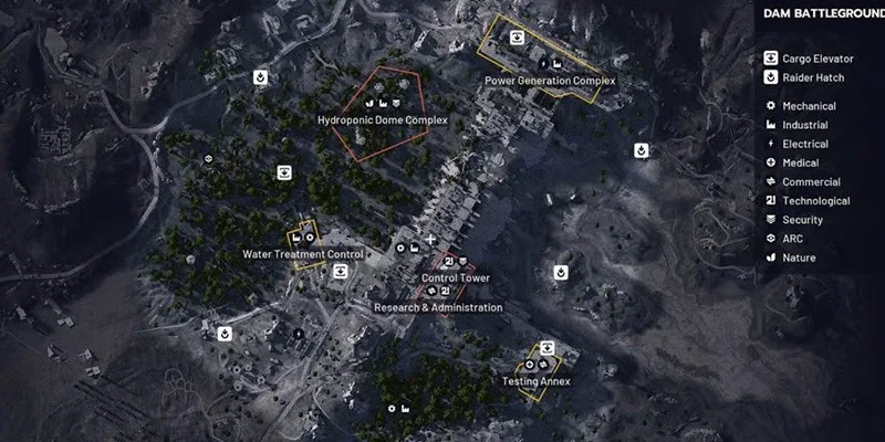 Dam Battlegrounds vehicle locations