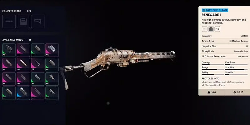 ARC Raiders Renegade Battle Rifle