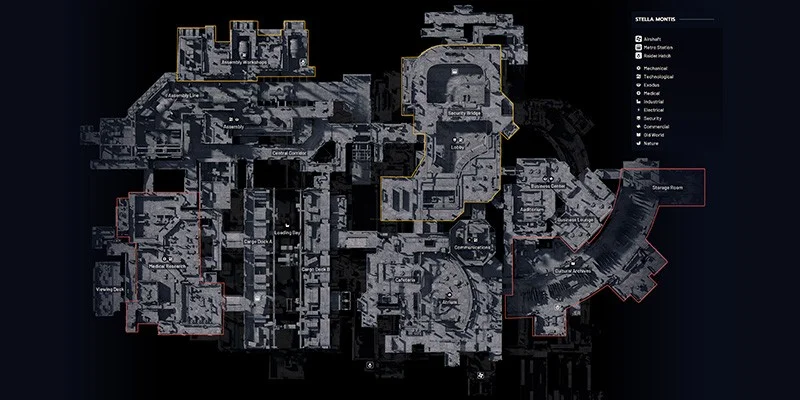 Stella Montis map overview in ARC Raiders