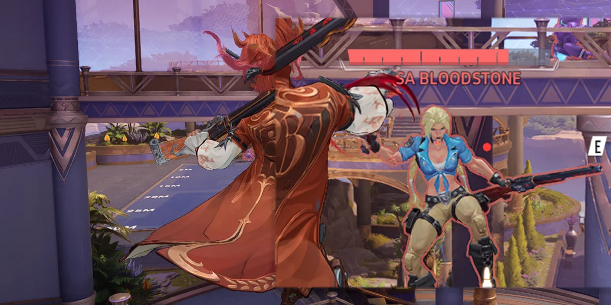 Elsa Bloodstone in-game crosshair dot during combat in Marvel Rivals