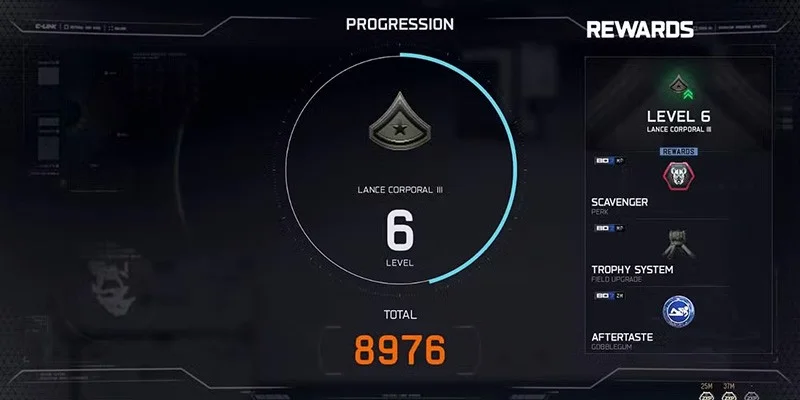 Black Ops 7 XP Progression Screen