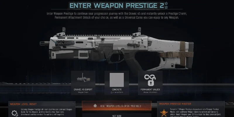 Black Ops 7 Weapon Prestige