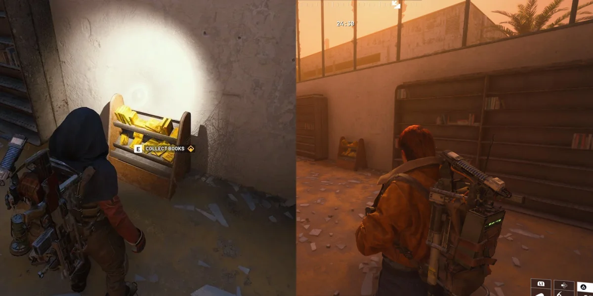 Detective novel bookshelf location on the Library second floor