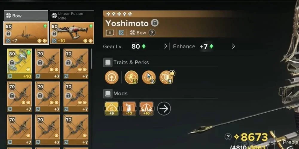 Yoshimoto Stats Screen