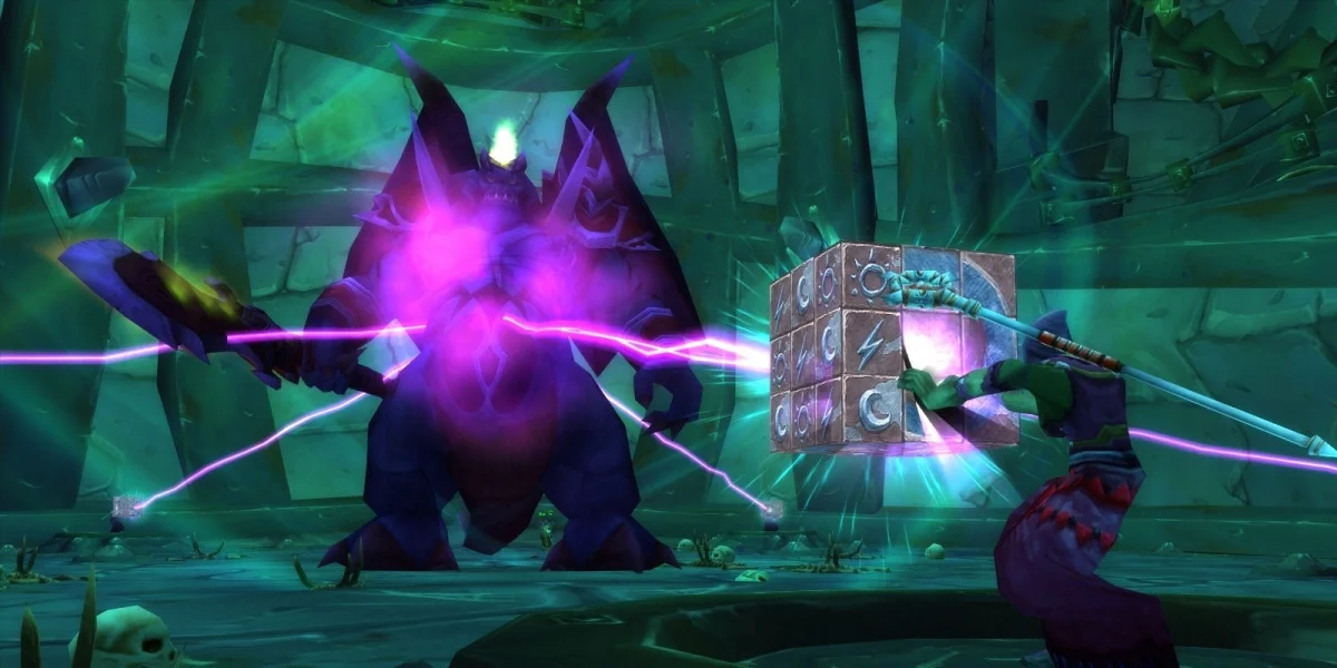 Magtheridon encounter showing Manticron Cube positions and Blast Nova mechanic