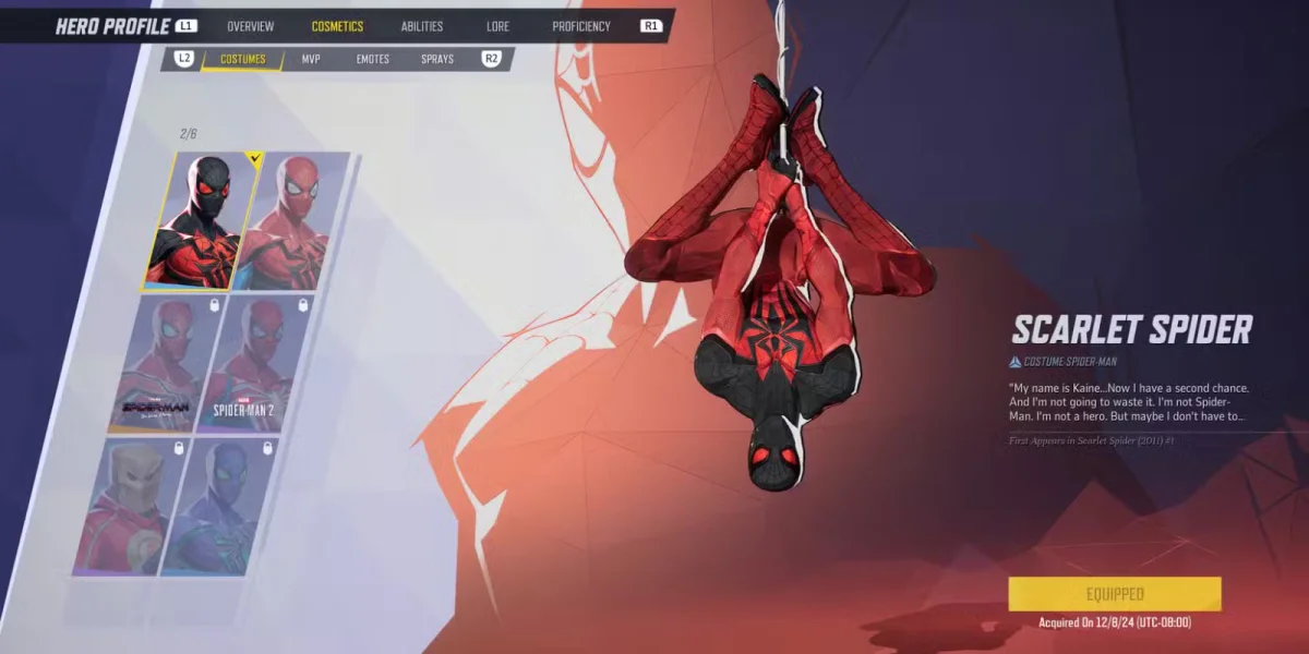 Marvel Rivals Cosmetics Transfer