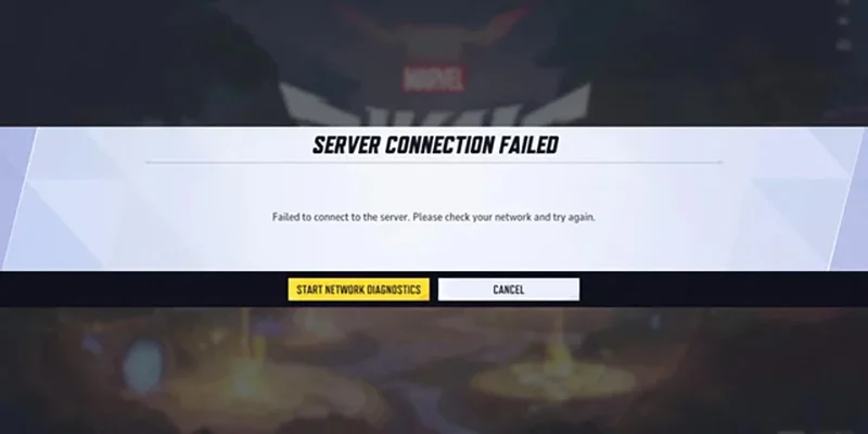 Marvel Rivals Connection Error Screen
