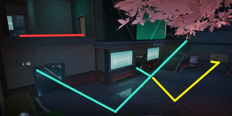 Back alley flanking system