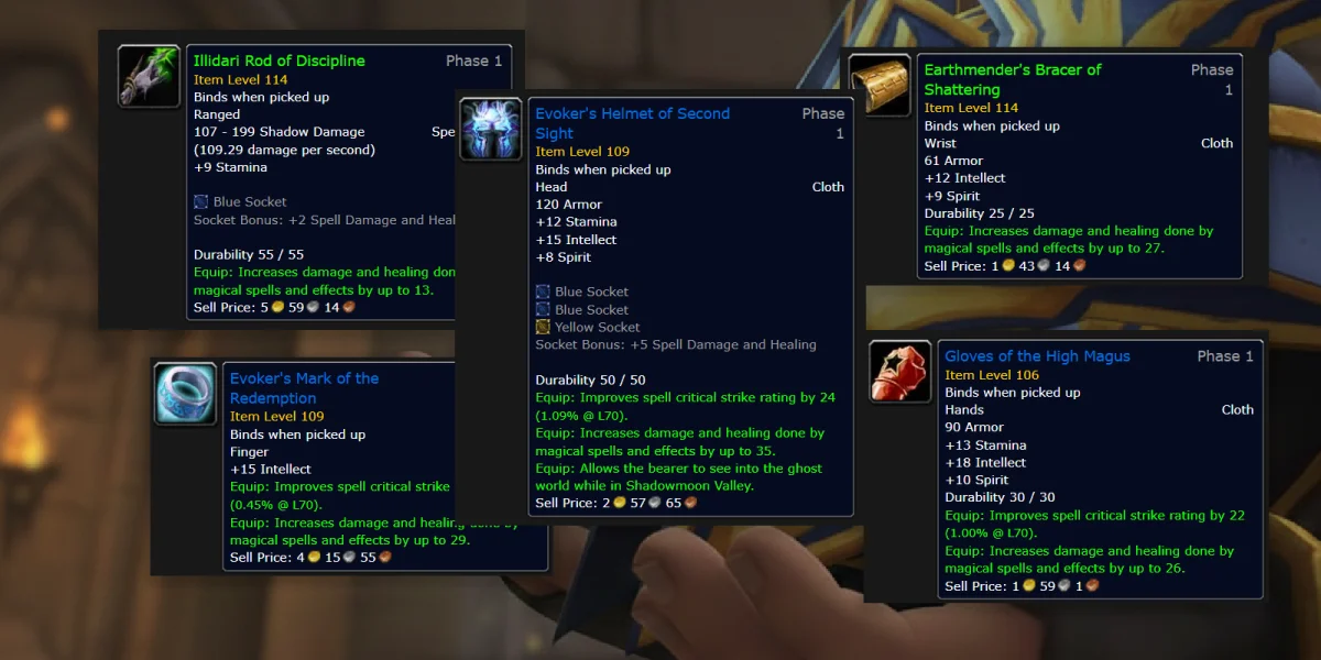 Warlock in Outland zones