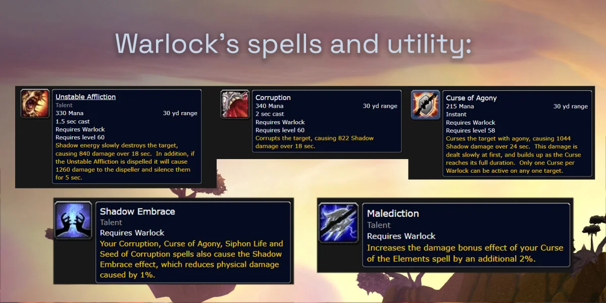 Affliction Warlock Class Crest