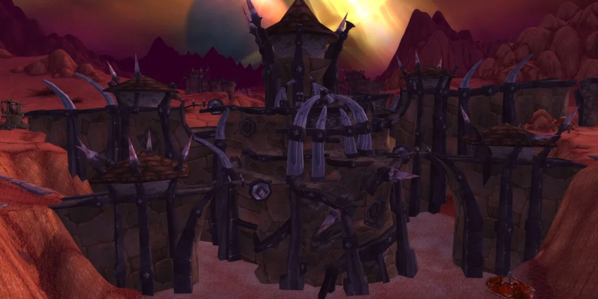 Hellfire Citadel entrance in Hellfire Peninsula