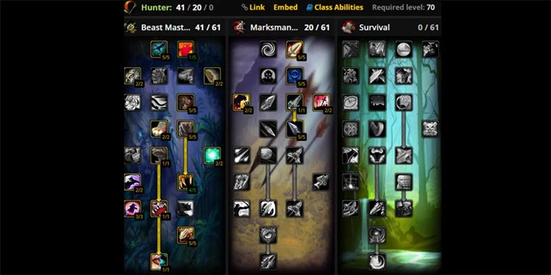 Beast Mastery Hunter Talent Build