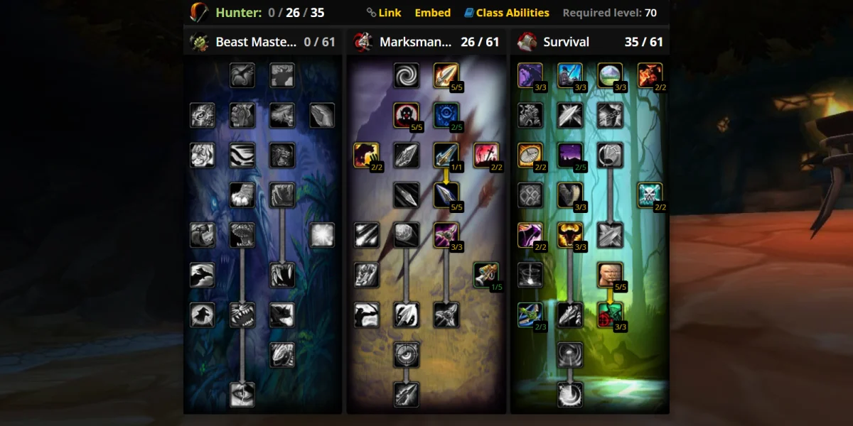 Survival Hunter Talent Build