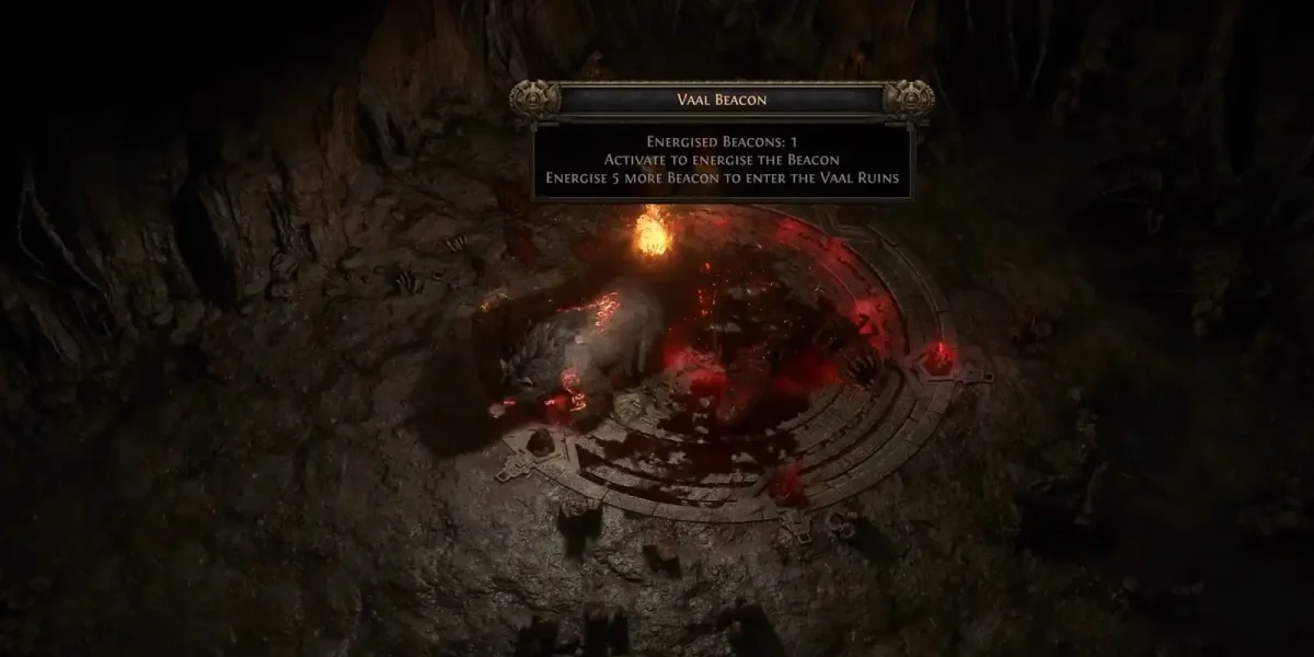 Vaal Beacon activation in Path of Exile 2