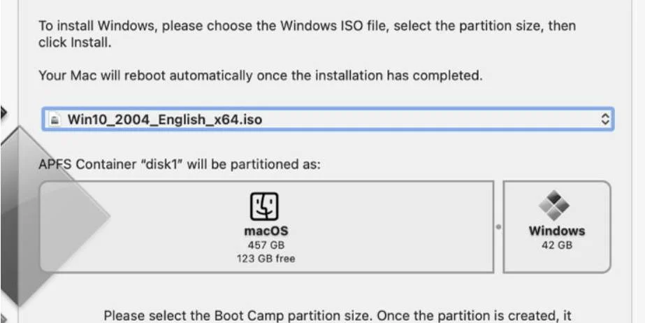 Windows installation on Mac