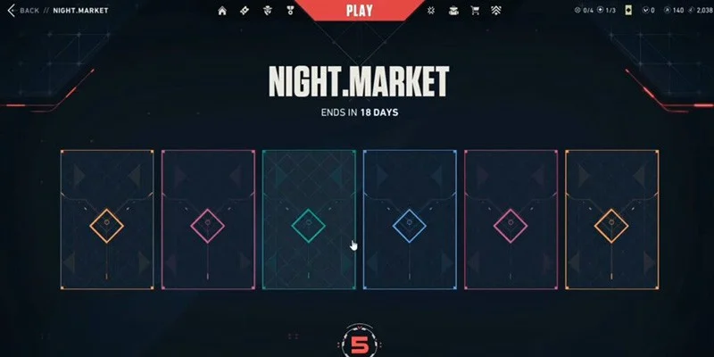 Valorant Night Market Interface