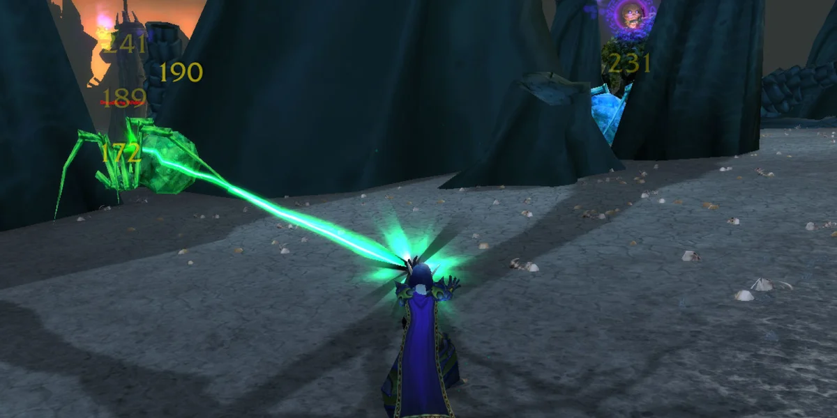 TBC Classic Warlock leveling in Outland