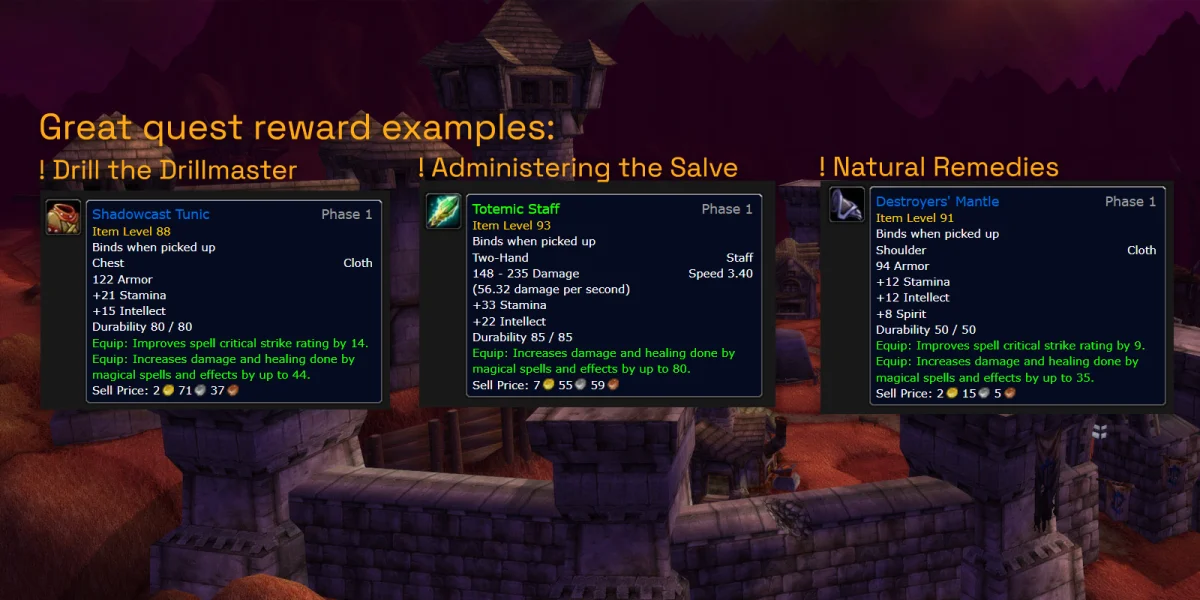 Warlock quest chains in Hellfire Peninsula