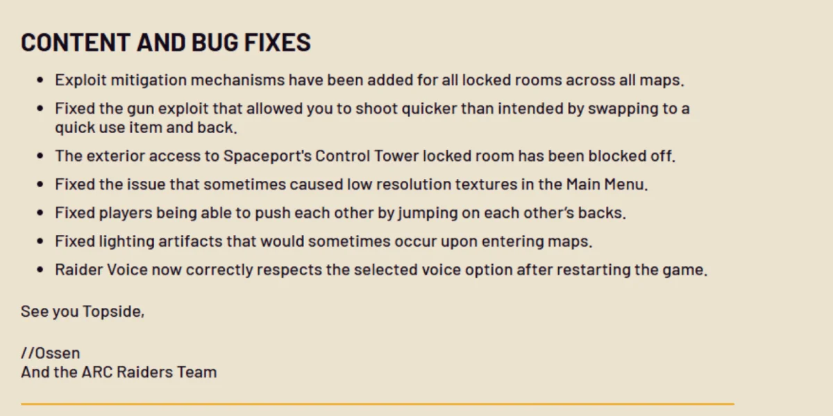 Embark Studios Arc Raiders development