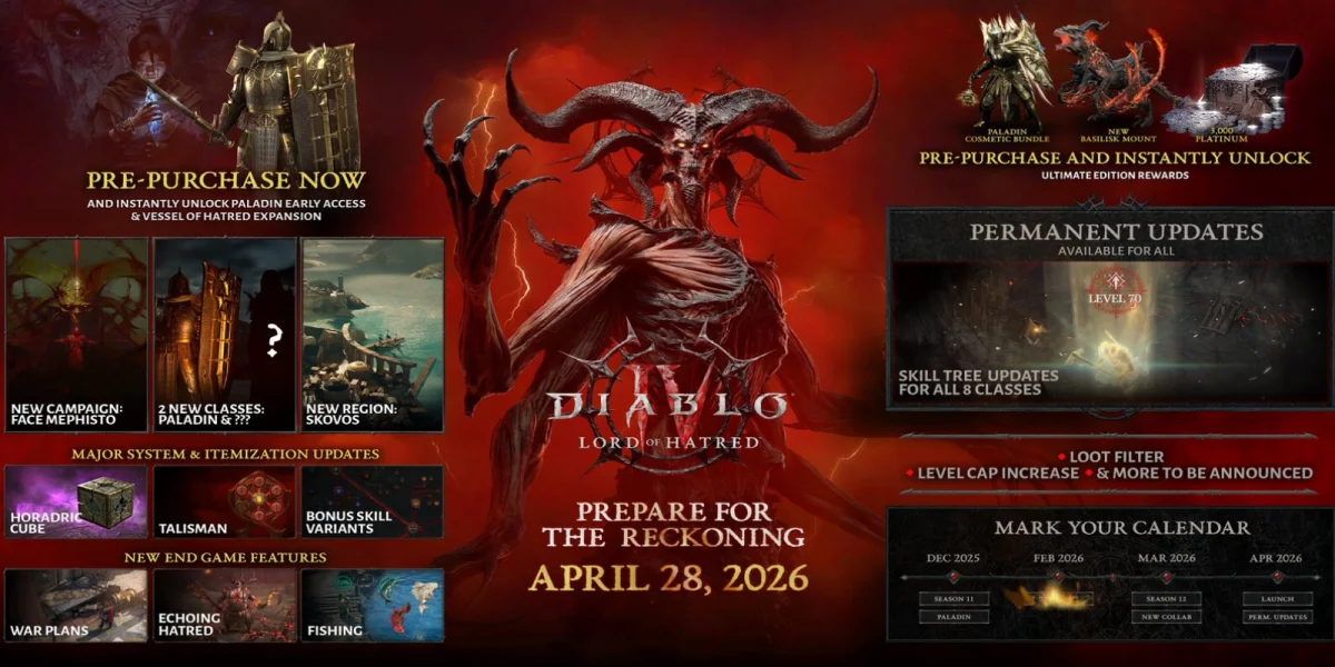 Diablo 4 Lord of Hatred expansion content