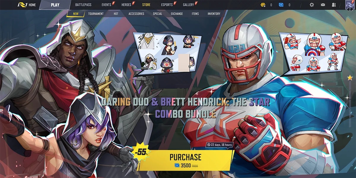 Marvel Rivals in-game store Featured section
