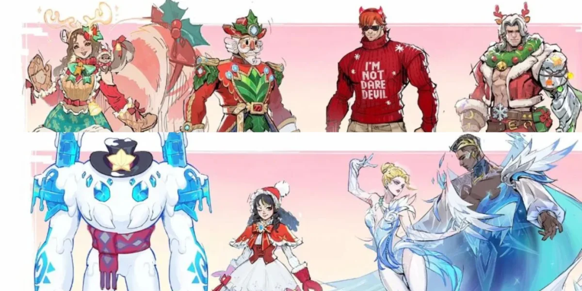 Marvel Rivals Season 5.5 winter holiday cosmetics