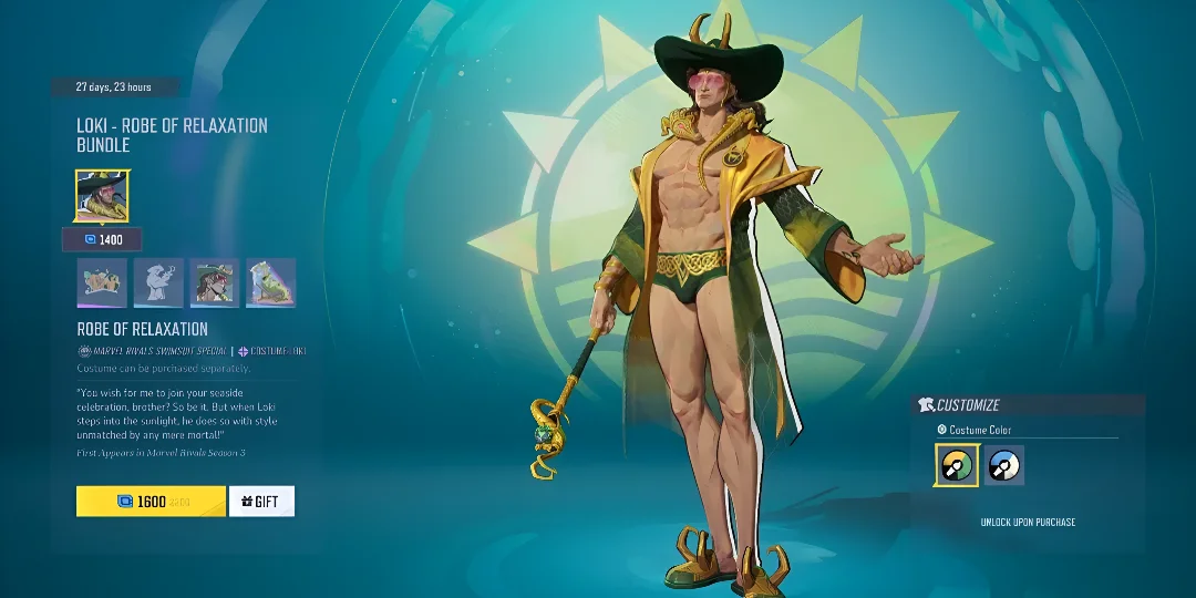 Loki Robe of Relaxation cosmetic set