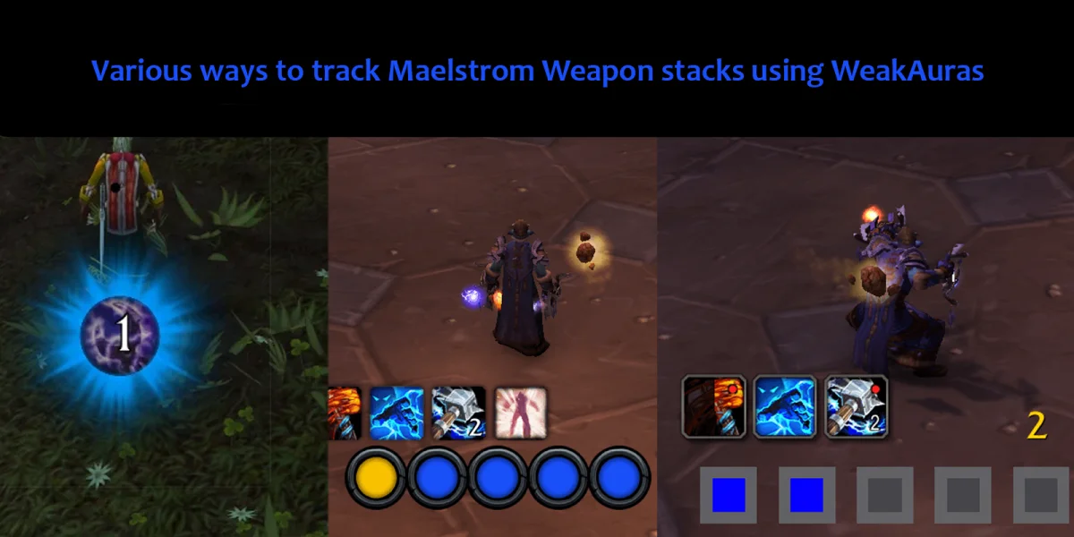 Enhancement Shaman Maelstrom Weapon tracking interface