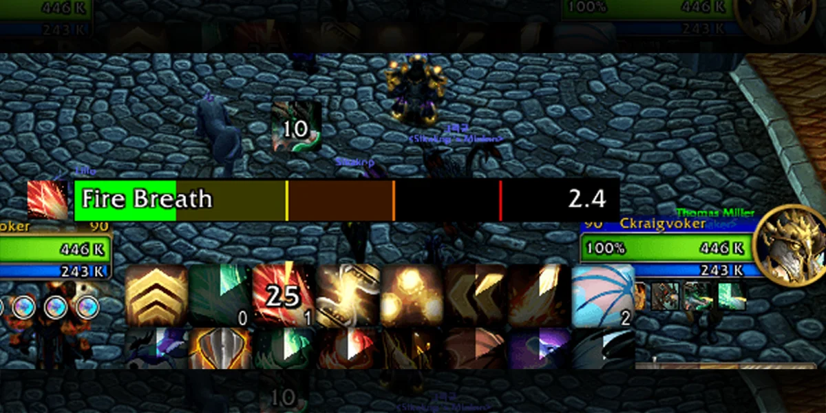 Updated cast bar interface with new features