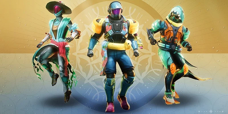 Beach vacation themed armor sets