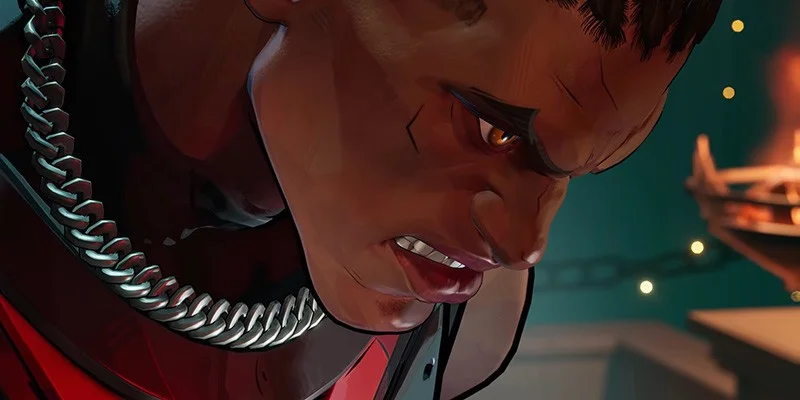 Blade character reveal showing vampire hunter in action