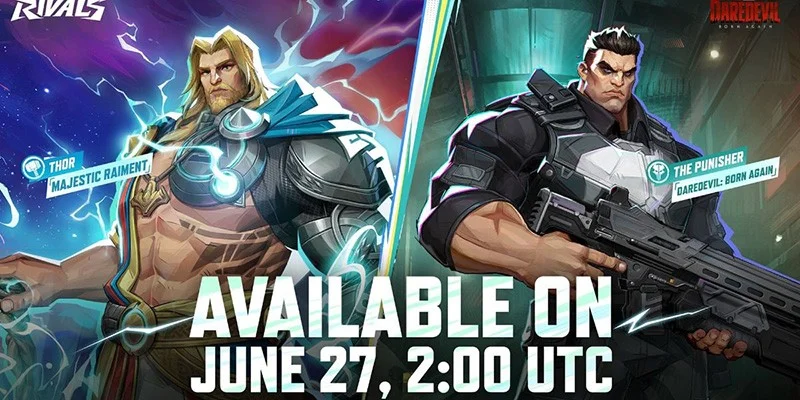 Marvel Rivals Thor and Punisher Premium Skins