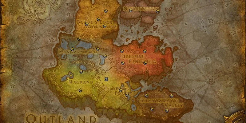 Outland zones in TBC Classic Anniversary