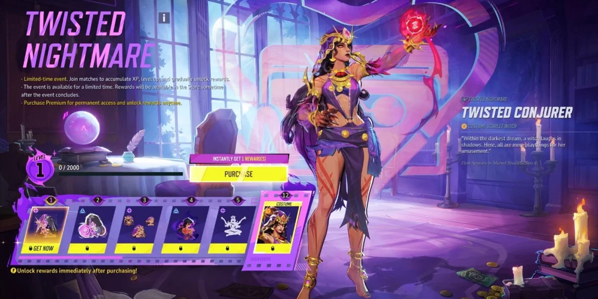 Twisted Conjurer Scarlet Witch legendary costume