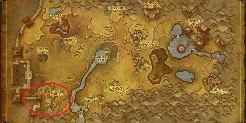 Gate of the Setting Sun Location