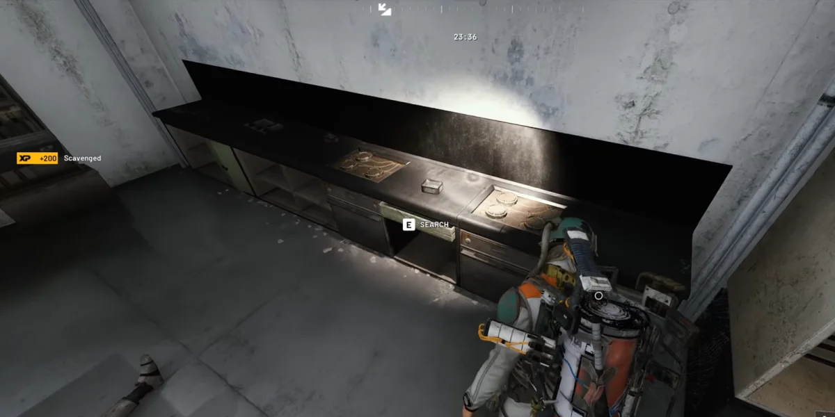 ARC Raiders residential area interior with lootable containers