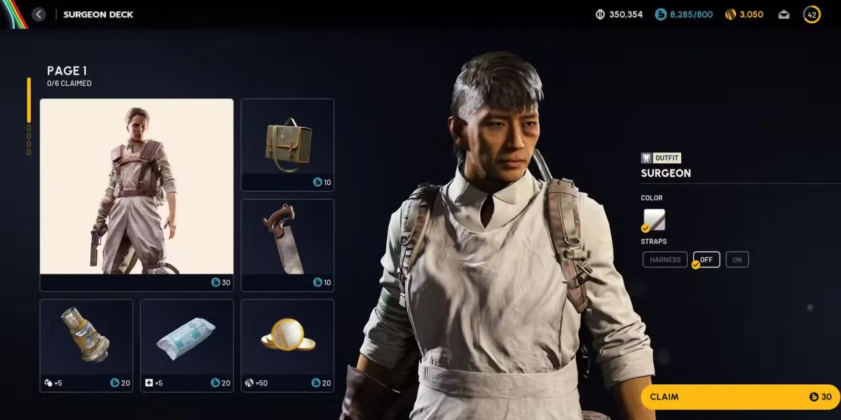 Arc Raiders Surgeon Deck reward track overview