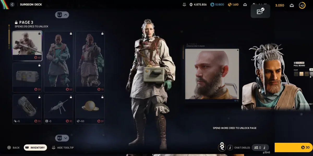 Arc Raiders Surgeon Deck cosmetic rewards and outfit variants