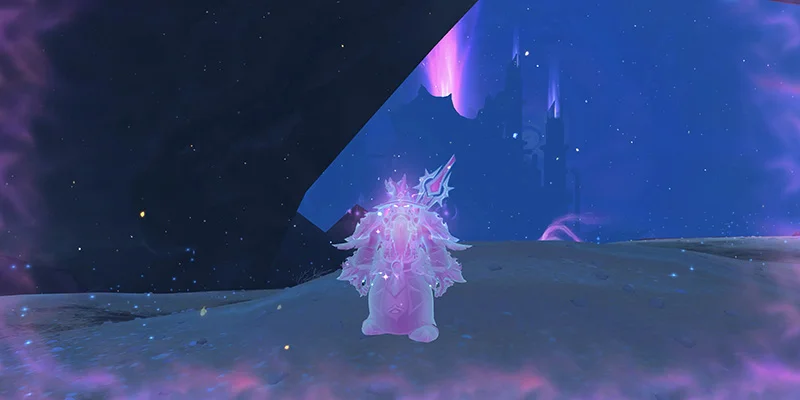 Character using Phase Diving ability