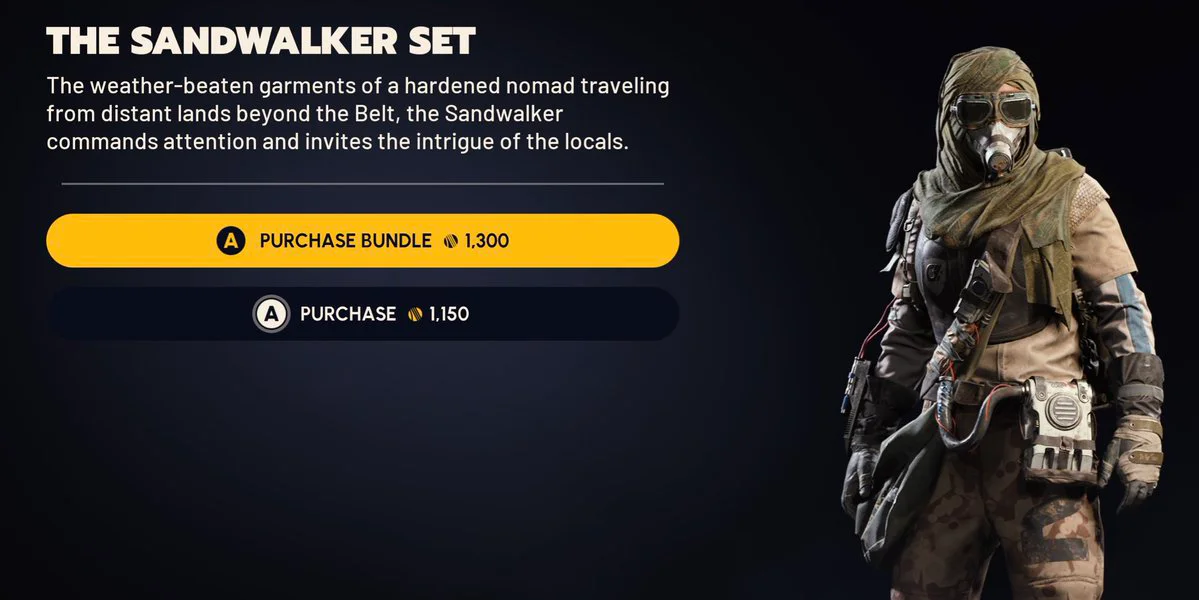 ARC Raiders Sand Walker cosmetic set