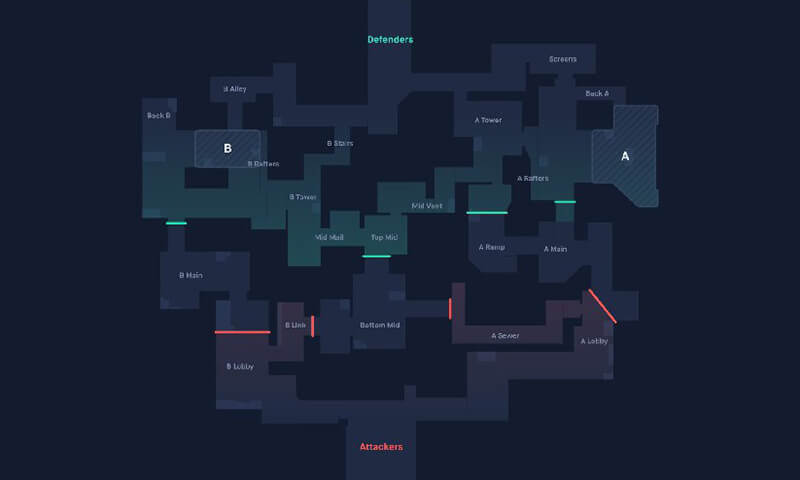 Valorant Split Map Guide: Spike sites, gimmicks & tips